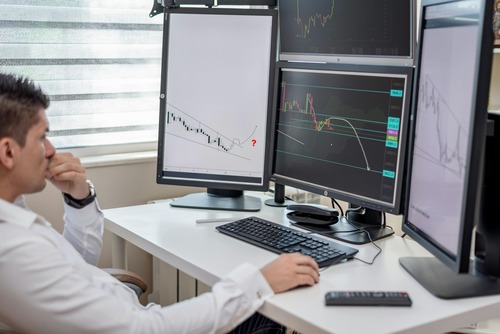 Live Bitcoin trading charts and market data dashboard